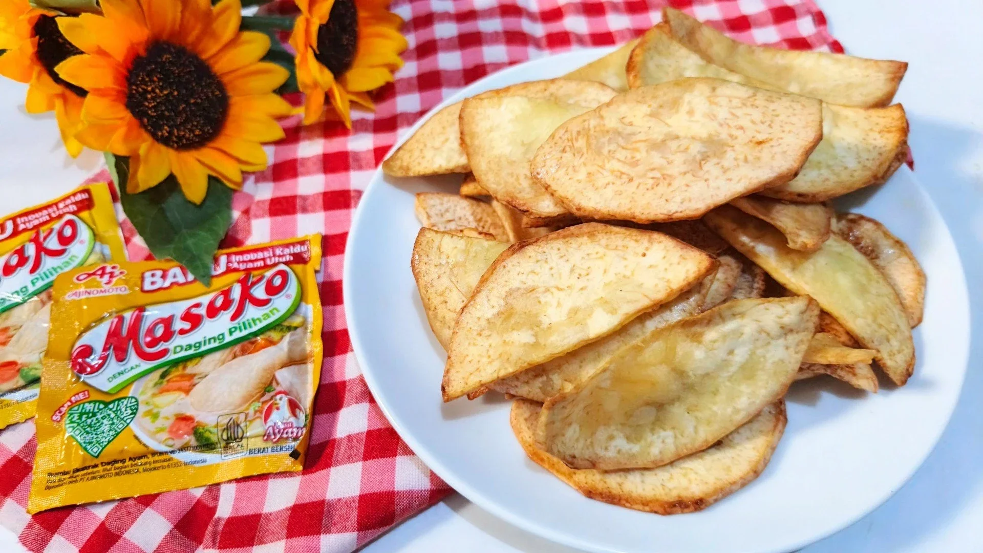 Keripik talas ala masako
