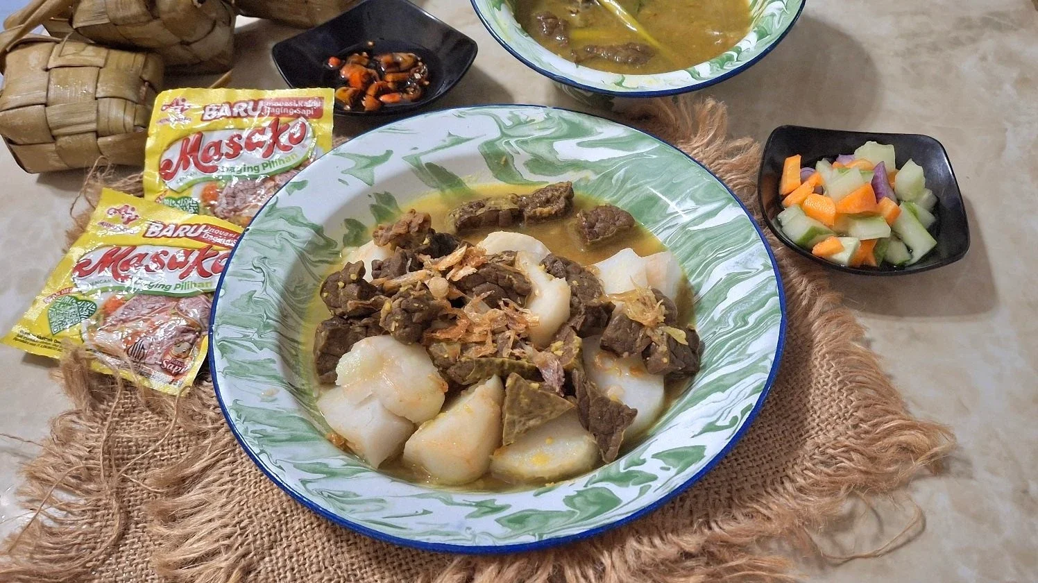 Ketupat Soto Paru ala Masako #SpesialIdulAdha 