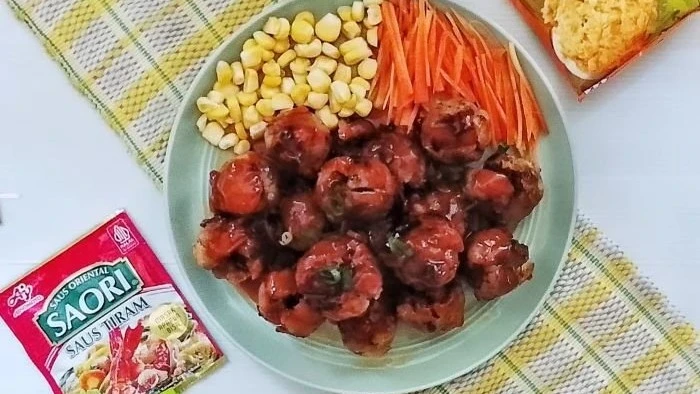 Bakso Saus Tiram ala Saori Ajinomoto#KreasiBaksoUmamichi
