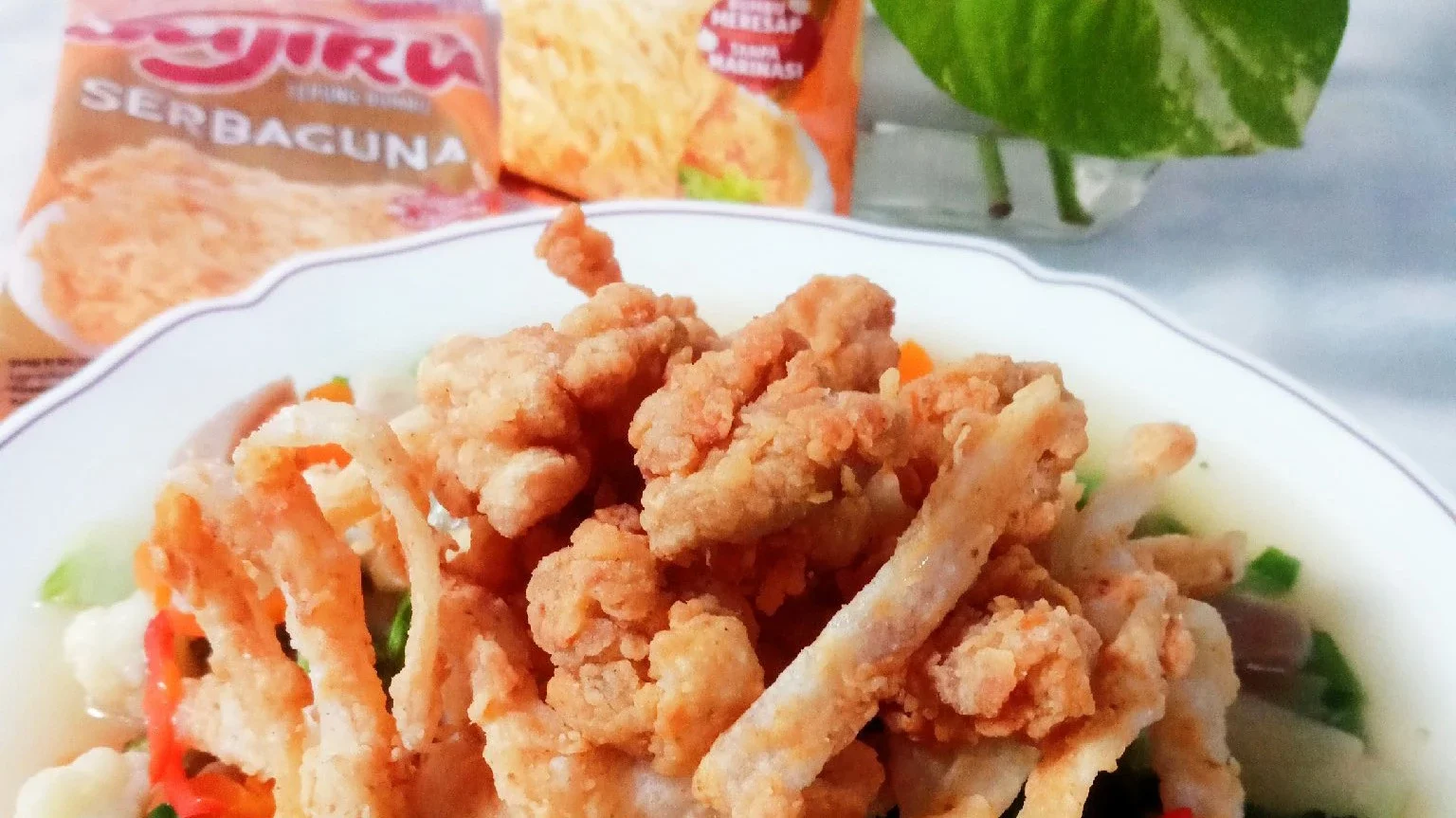 KWETIAU AYAM KRISPI SIRAM CAPCAY  #SajikuLezatMeresapSampaiDalam
