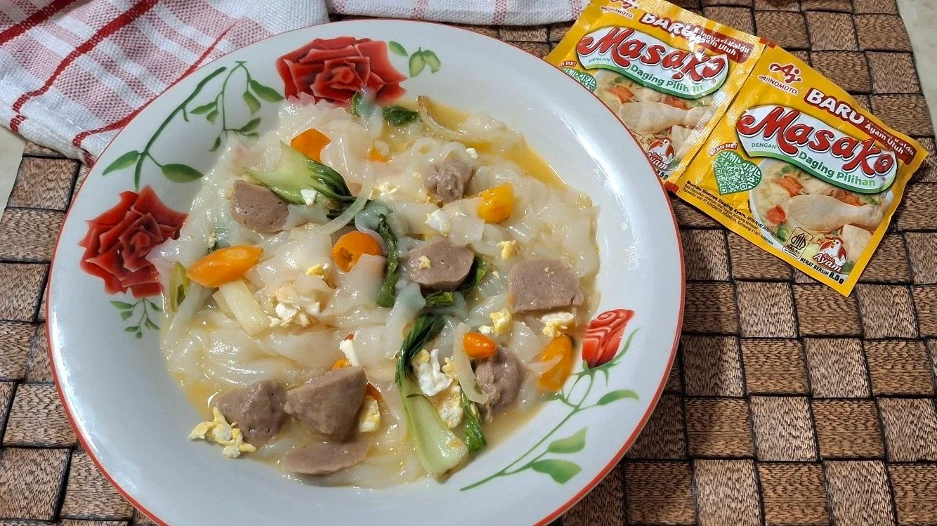 Kwetiau Nyemek Pedas ala Masako