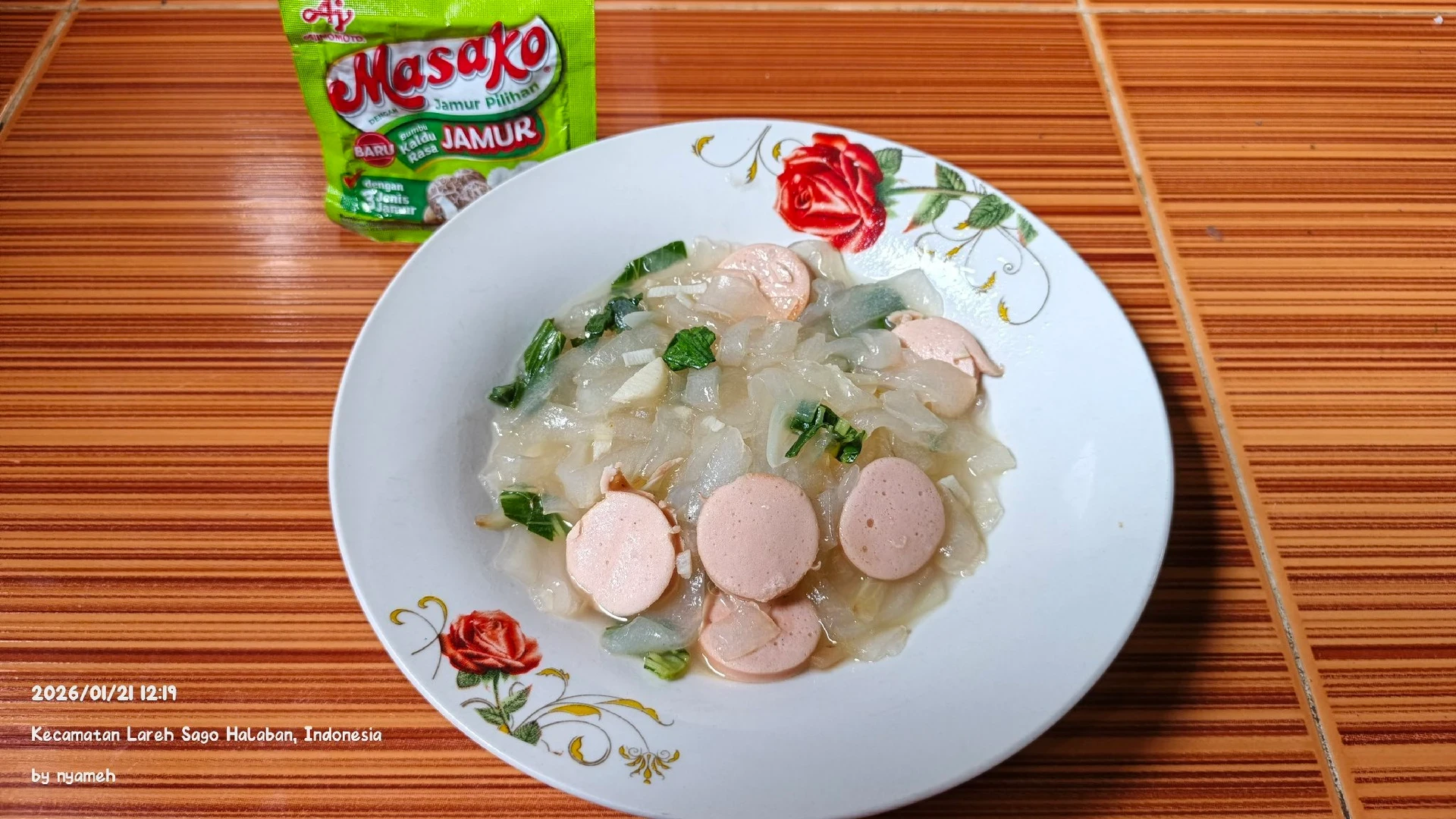 kwetiau sosis masako