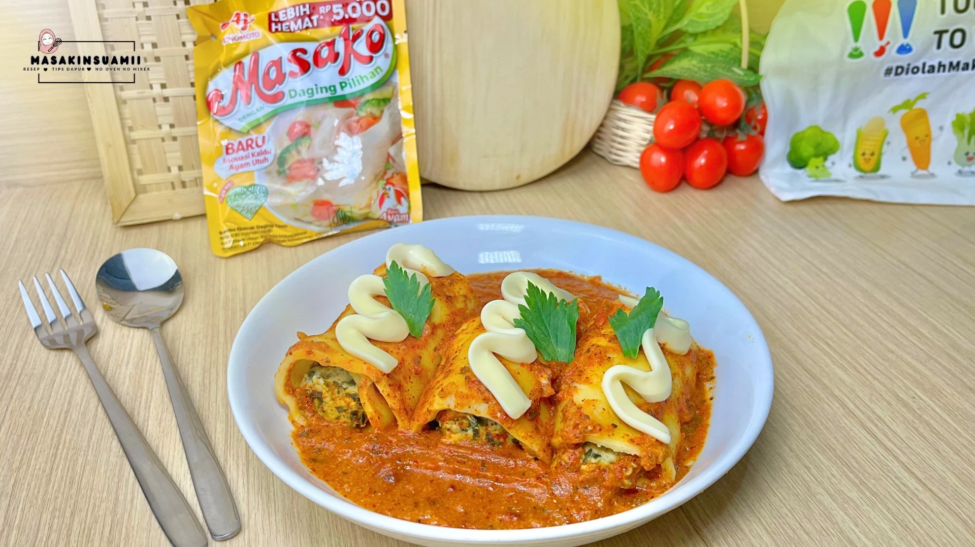 Lasagna Gulung Bayam Ala Masako
