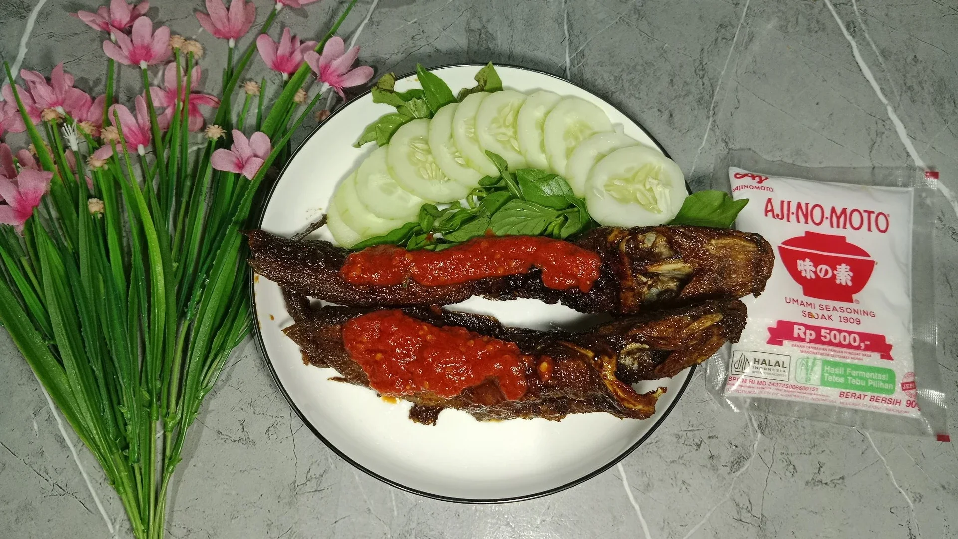 Lele Penyet ala ajinomoto