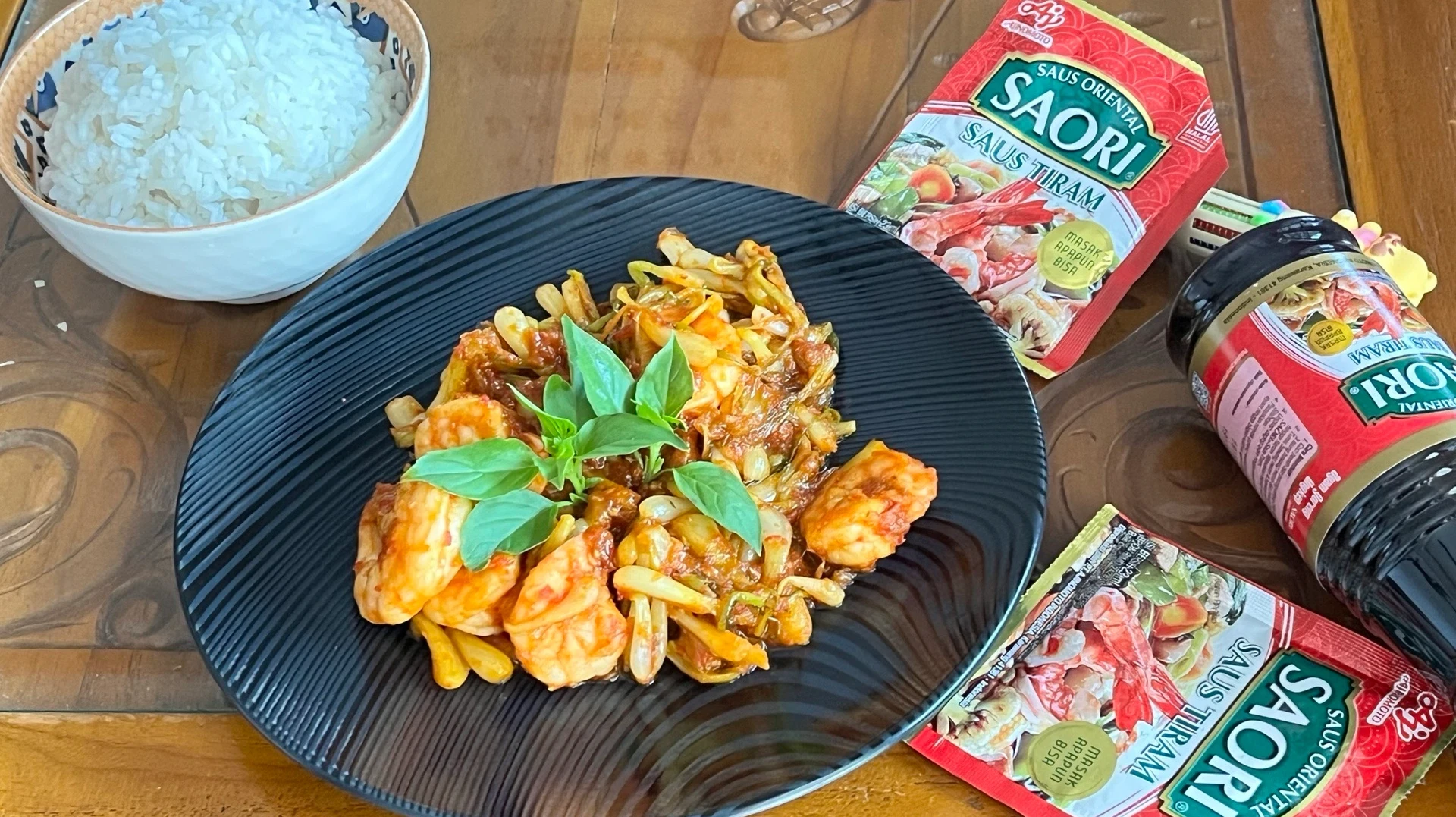 Lengkio Udang ala SAORI Saus Tiram
