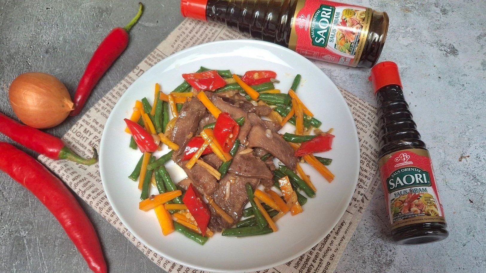 Lidah Sapi Saori Saus tiram