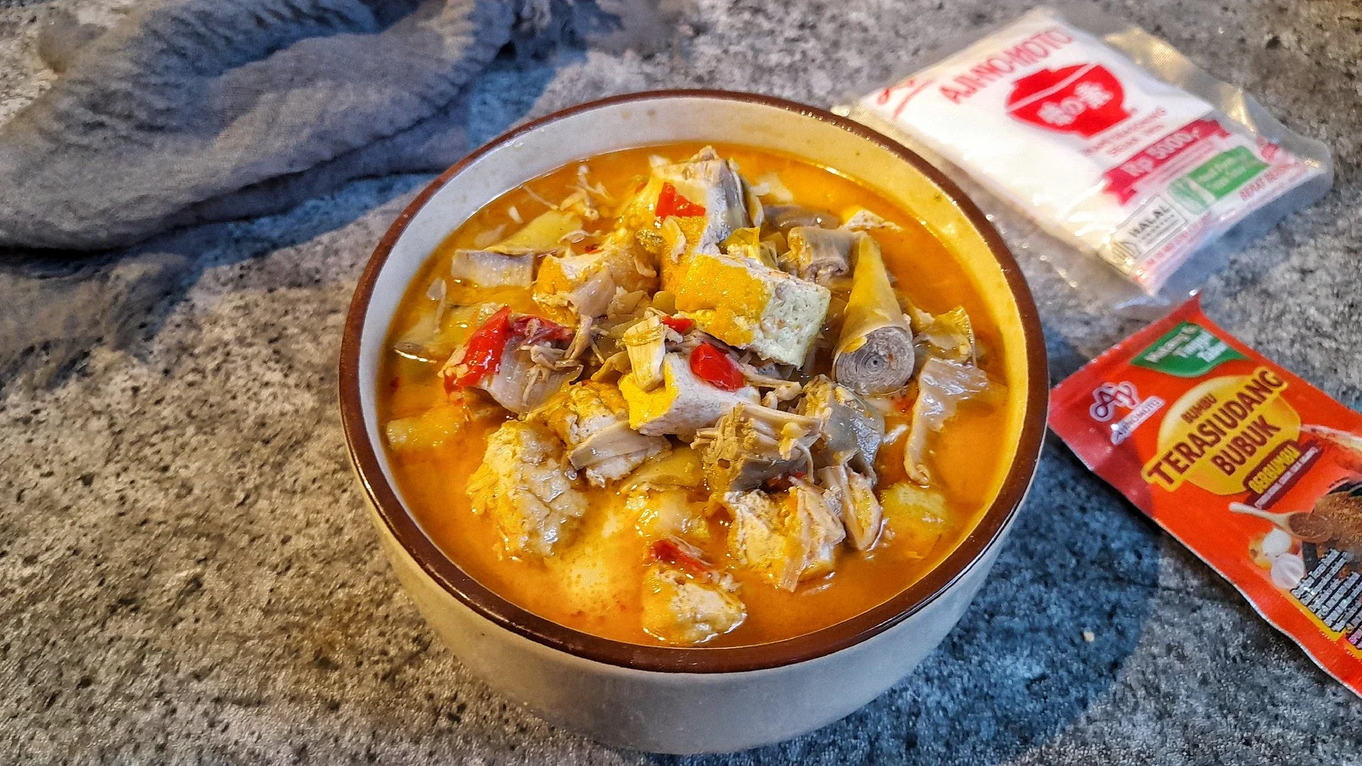Lodeh Tahu Jantung Pisang