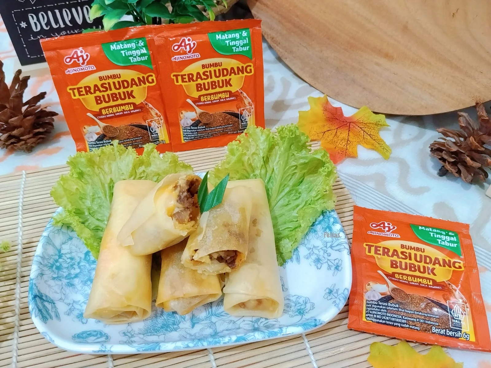 Lumpia Cheese Beef Terasi (NikmatTanpaDrama #AjinomotoTerasiUdang)