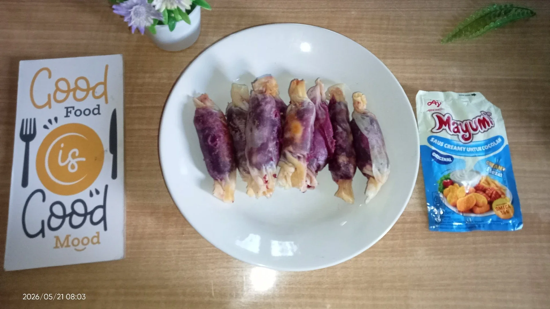 Lumpia Ubi isi Mayo