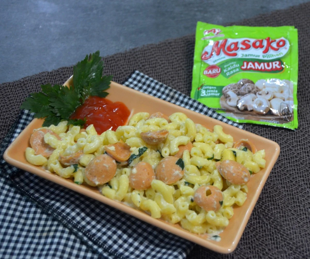 Macaroni Tumis Sosis Sapi