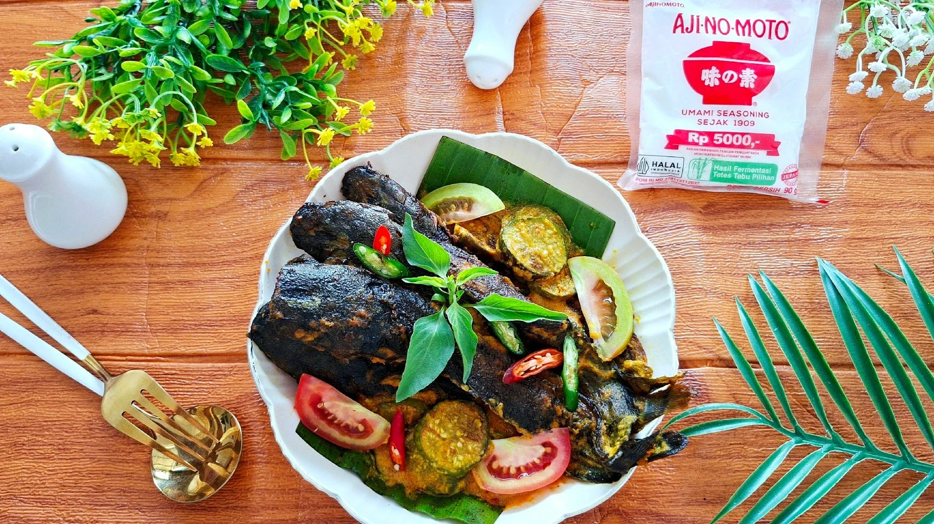 Mangut Lele Terong Hijau ala Ajinomoto