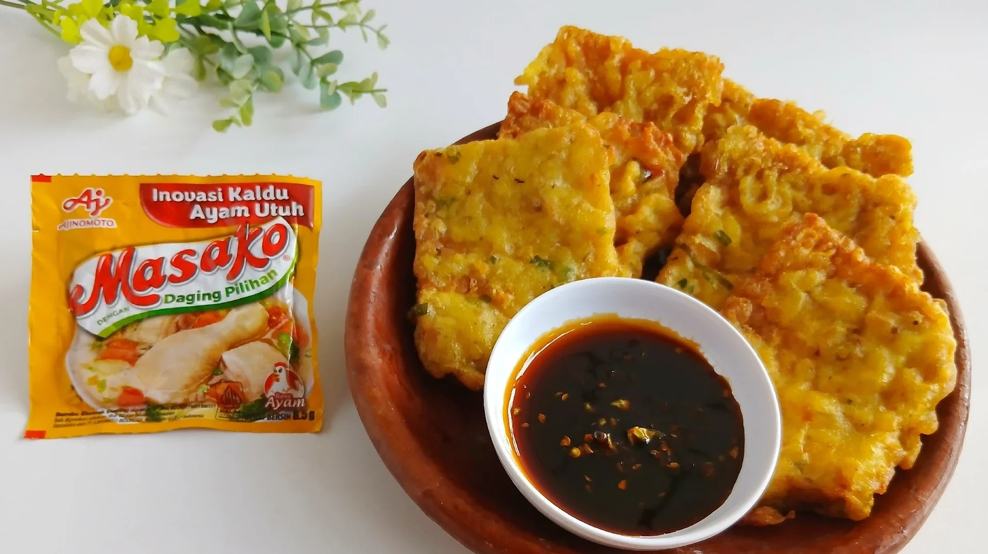 #MasakanPenuhCinta - Mendoan ala Masako dengan Cocolan Sambal Kecap
