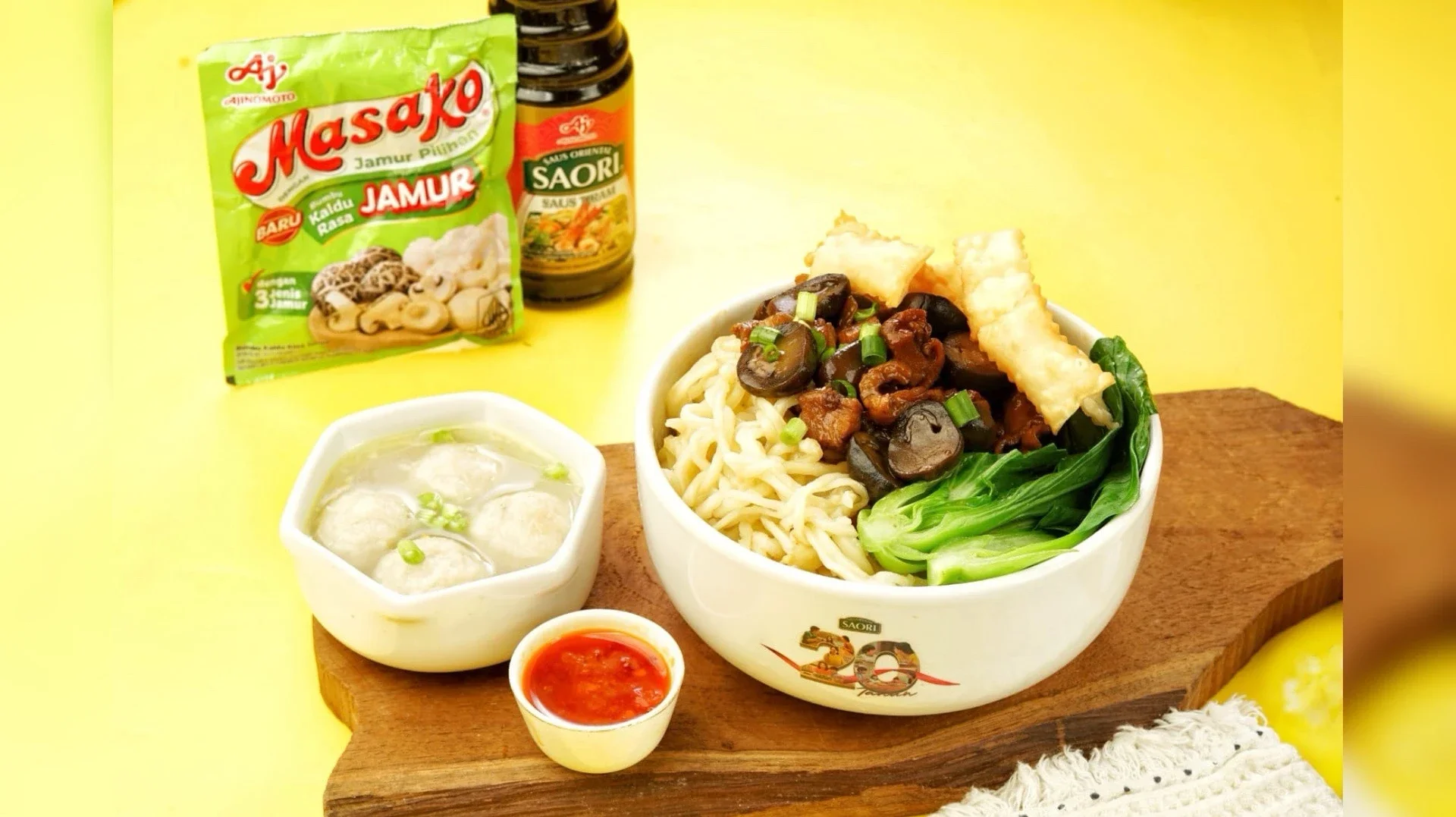 Mie Ayam Jamur ala Saori