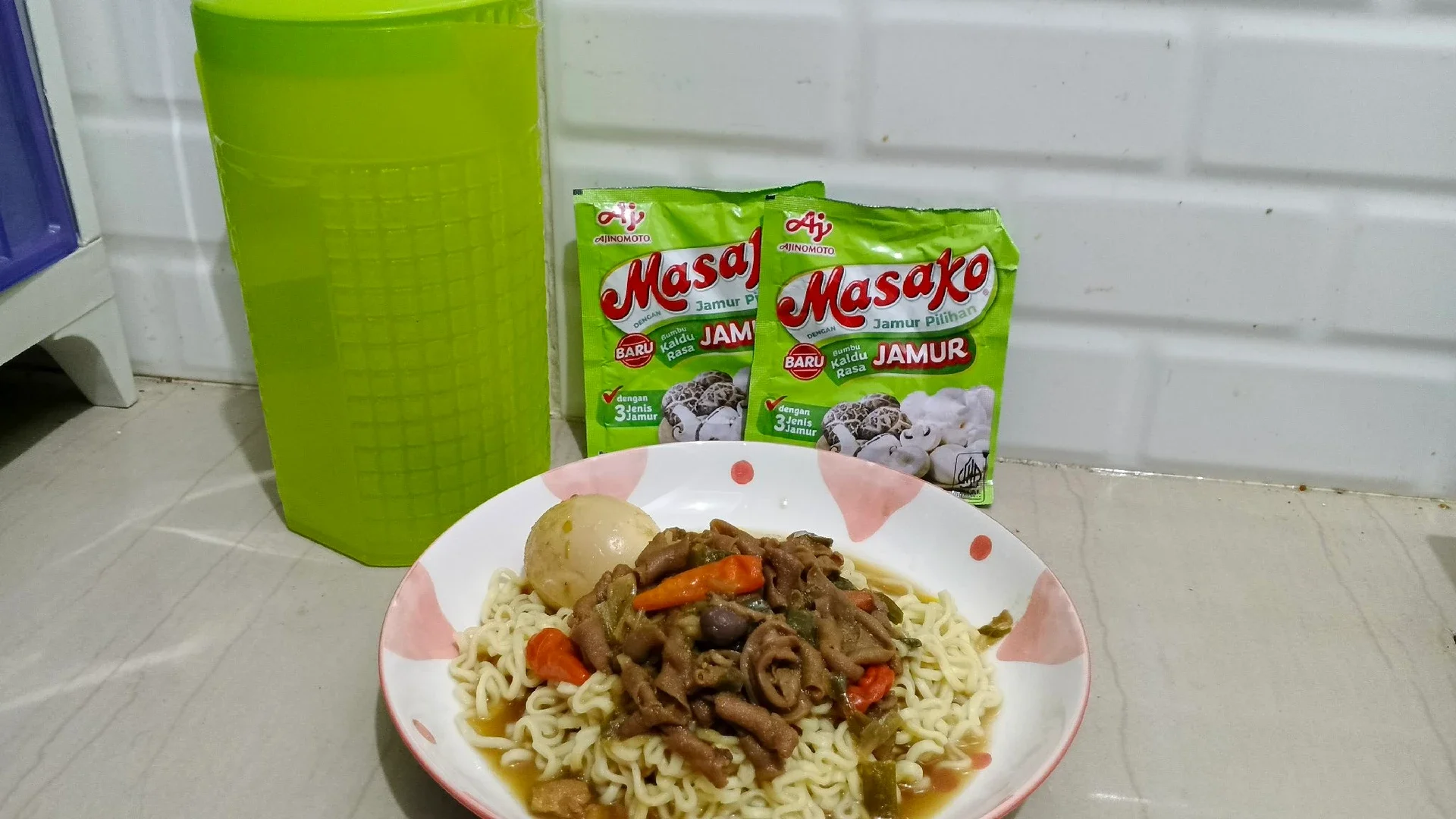 mie ayam praktis ala masako