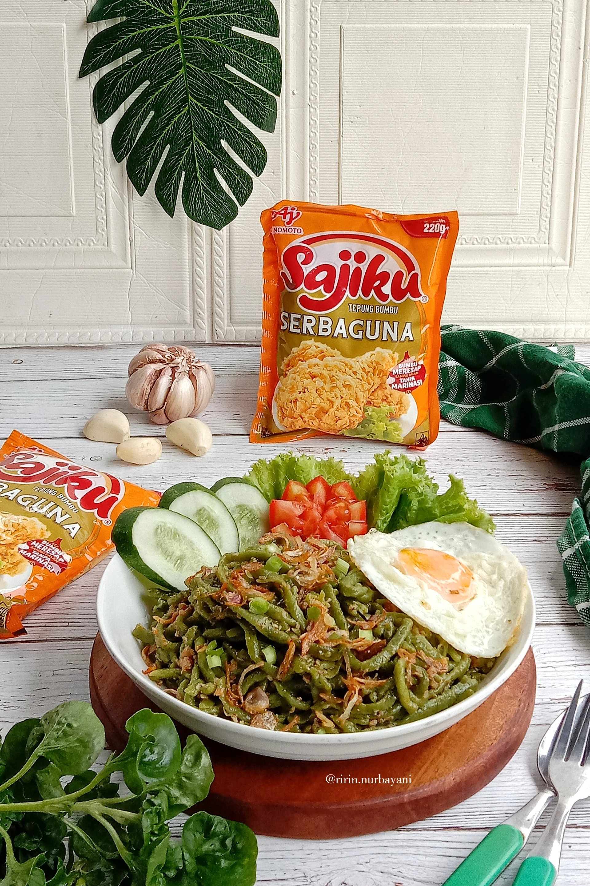 Mie Bayam Ala Sajiku® Tepung Serbaguna