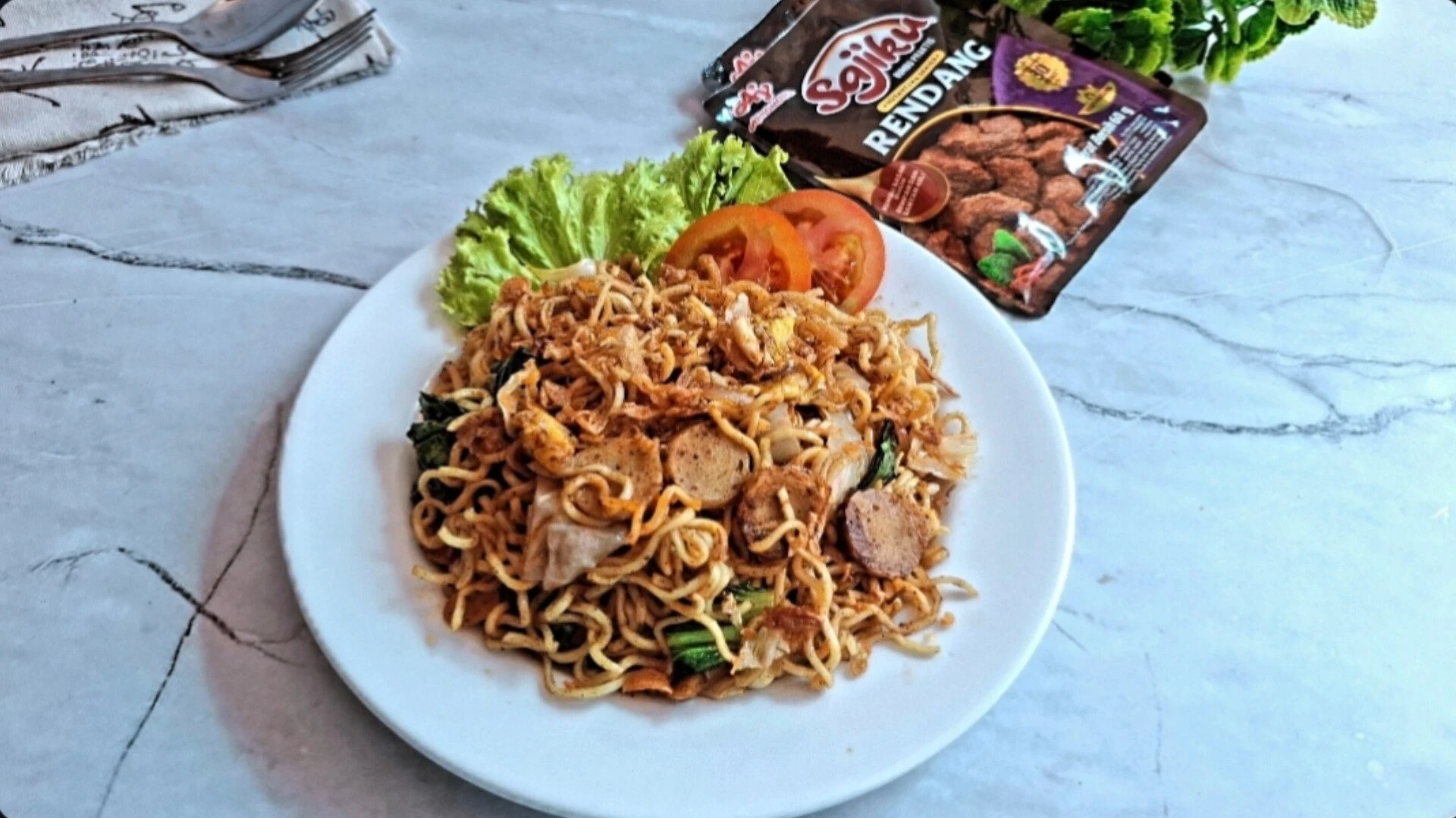 Mie Goreng Rendang ala SAJIKU