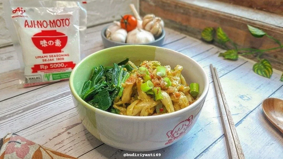 Mie Jamur Tiram Batang sawi (Resep TGTW)