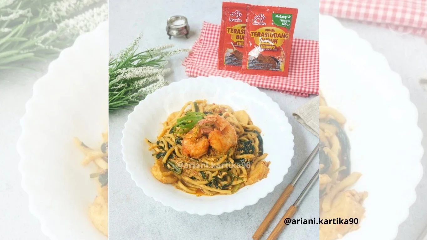 Mie Kangkung Belacan ala Ajinomoto Terasi Udang