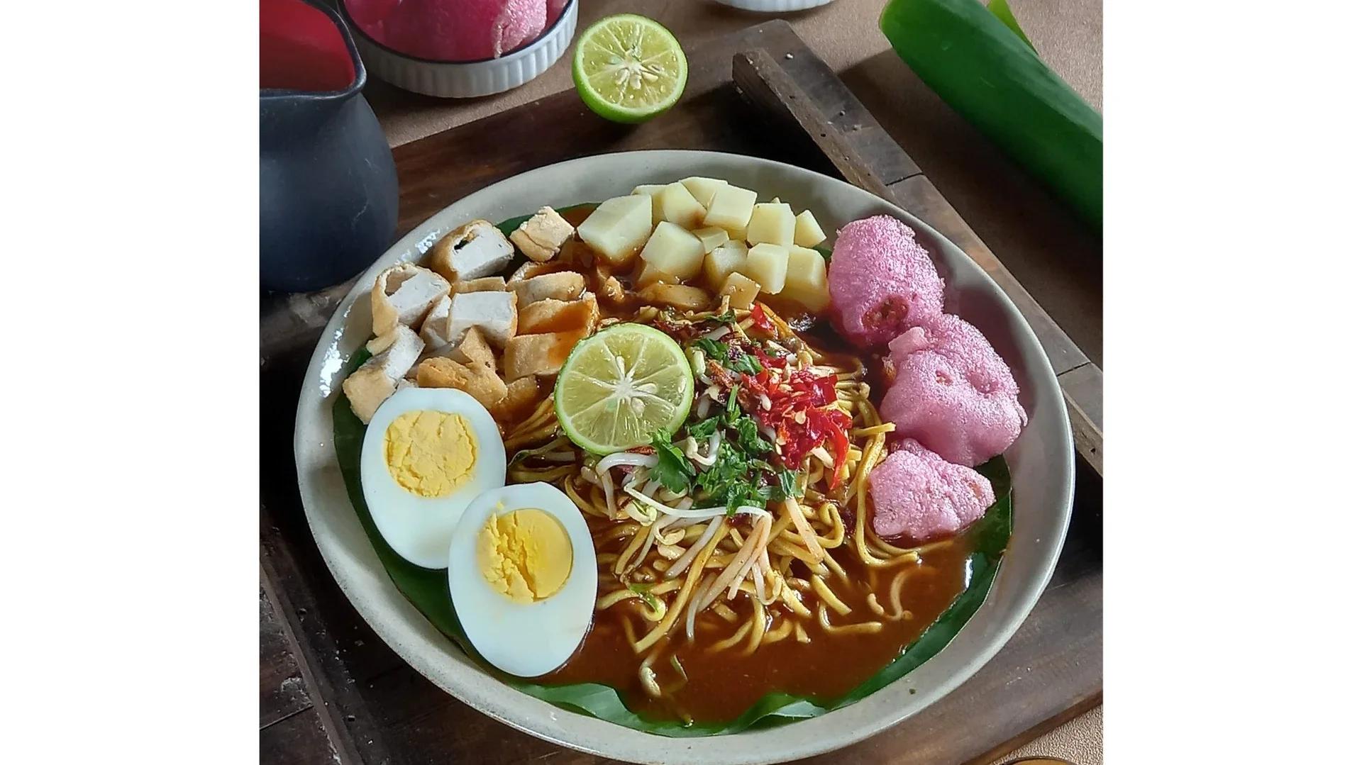 Mie rebus Medan Ala Ajinomoto