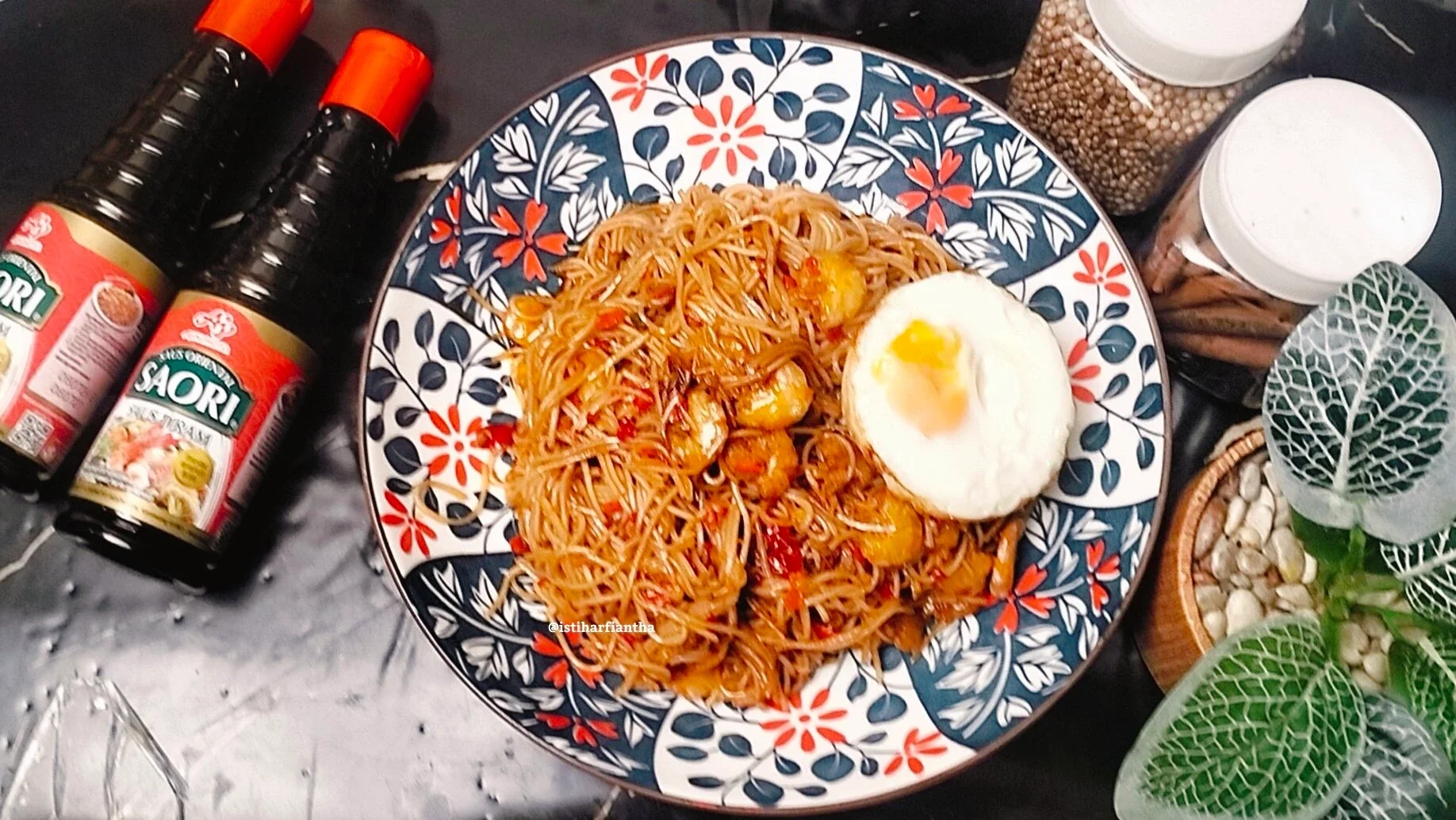 Misoa Goreng Udang Pedas ala Saori Saus Tiram