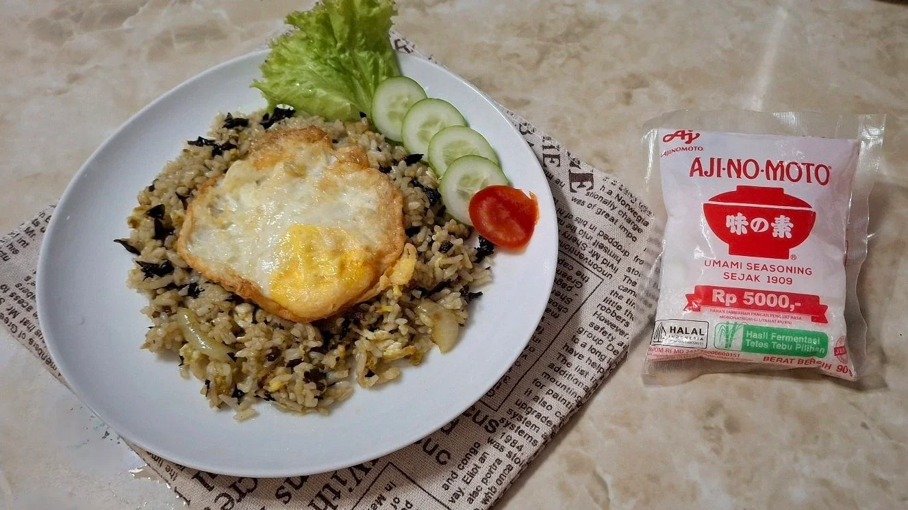NasGor Rumput Laut ala Ajinomoto