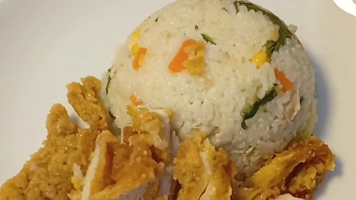 Nasi Ayam Crispy Rice Cooker ala Masako