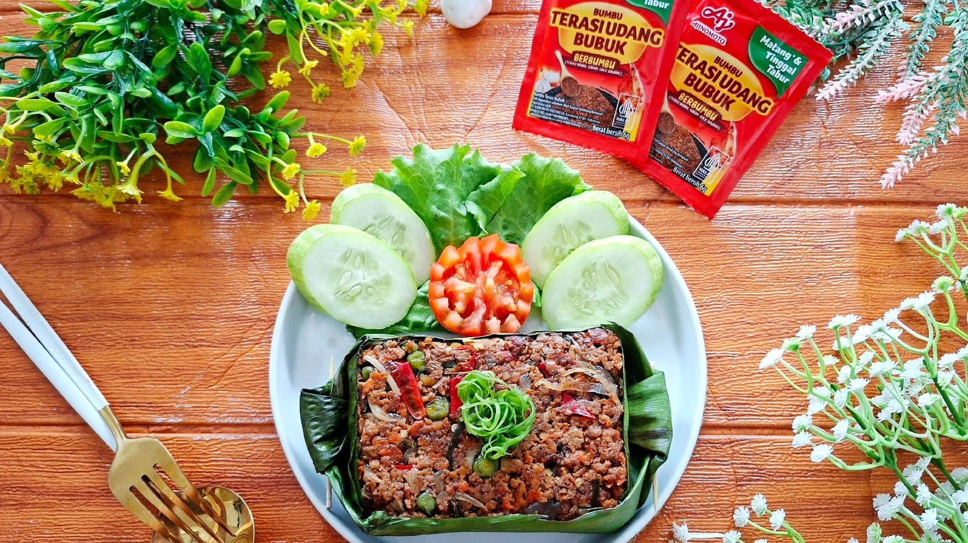 Nasi Bakar Sambal Matah Oncom 