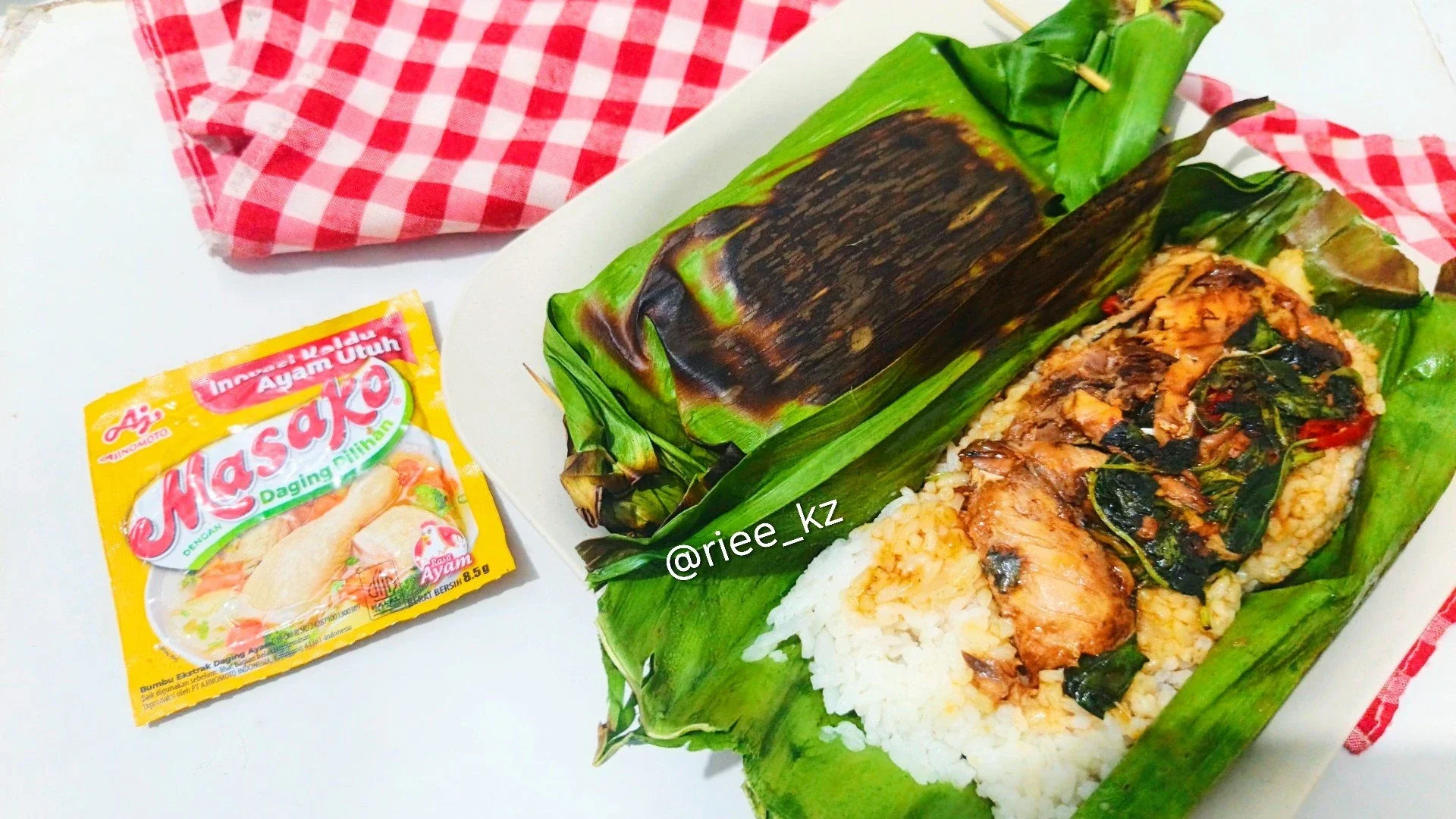 Nasi bakar sarden ala masako