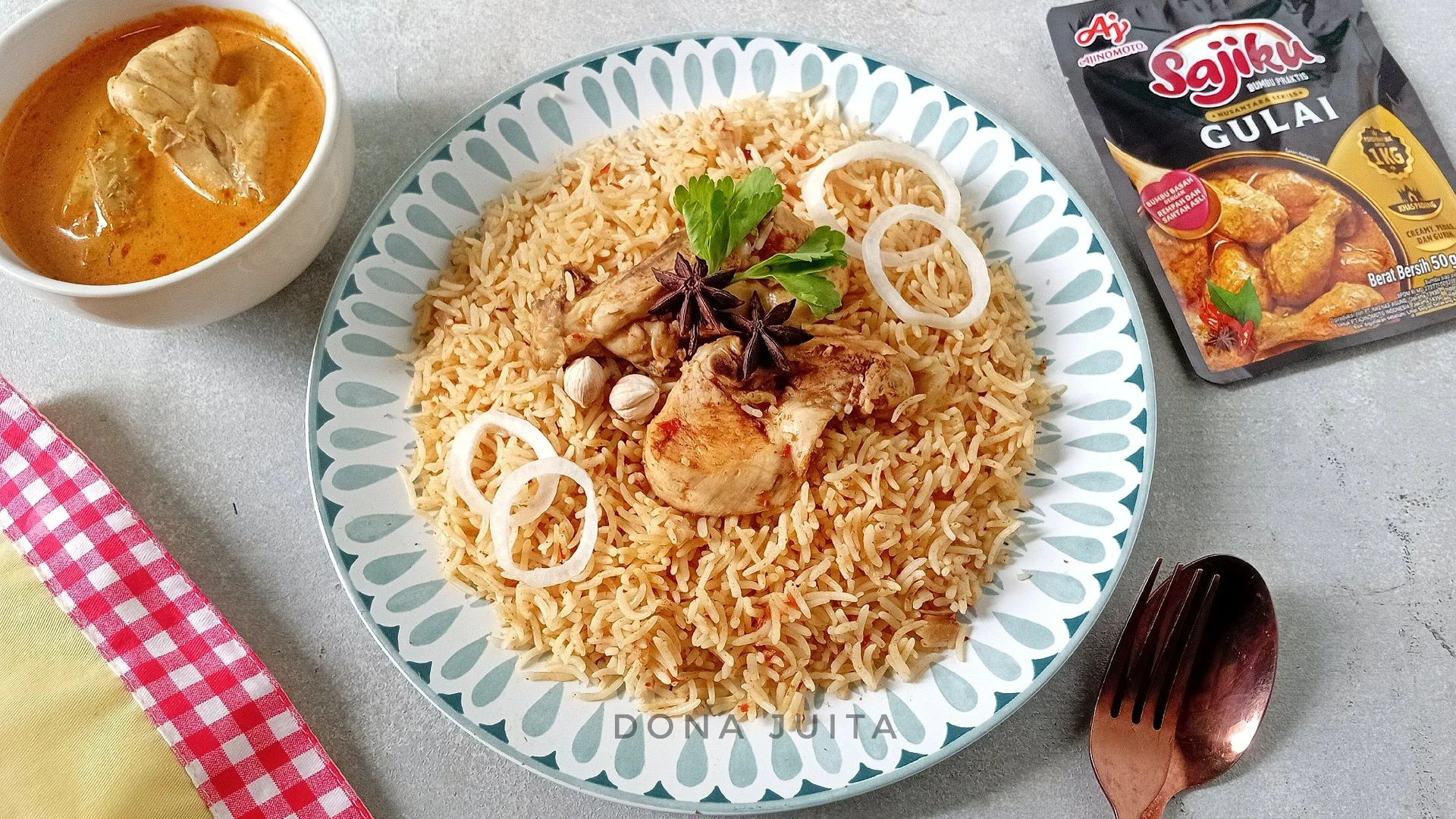 Nasi Biryani Kuah Gulai #SAJIANRamadanKU 