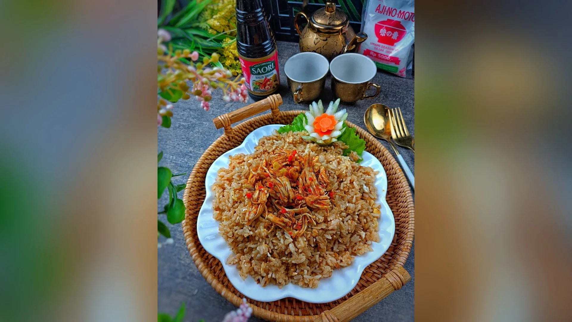 Nasi Goreng Ayam Suwir ala ajinomoto