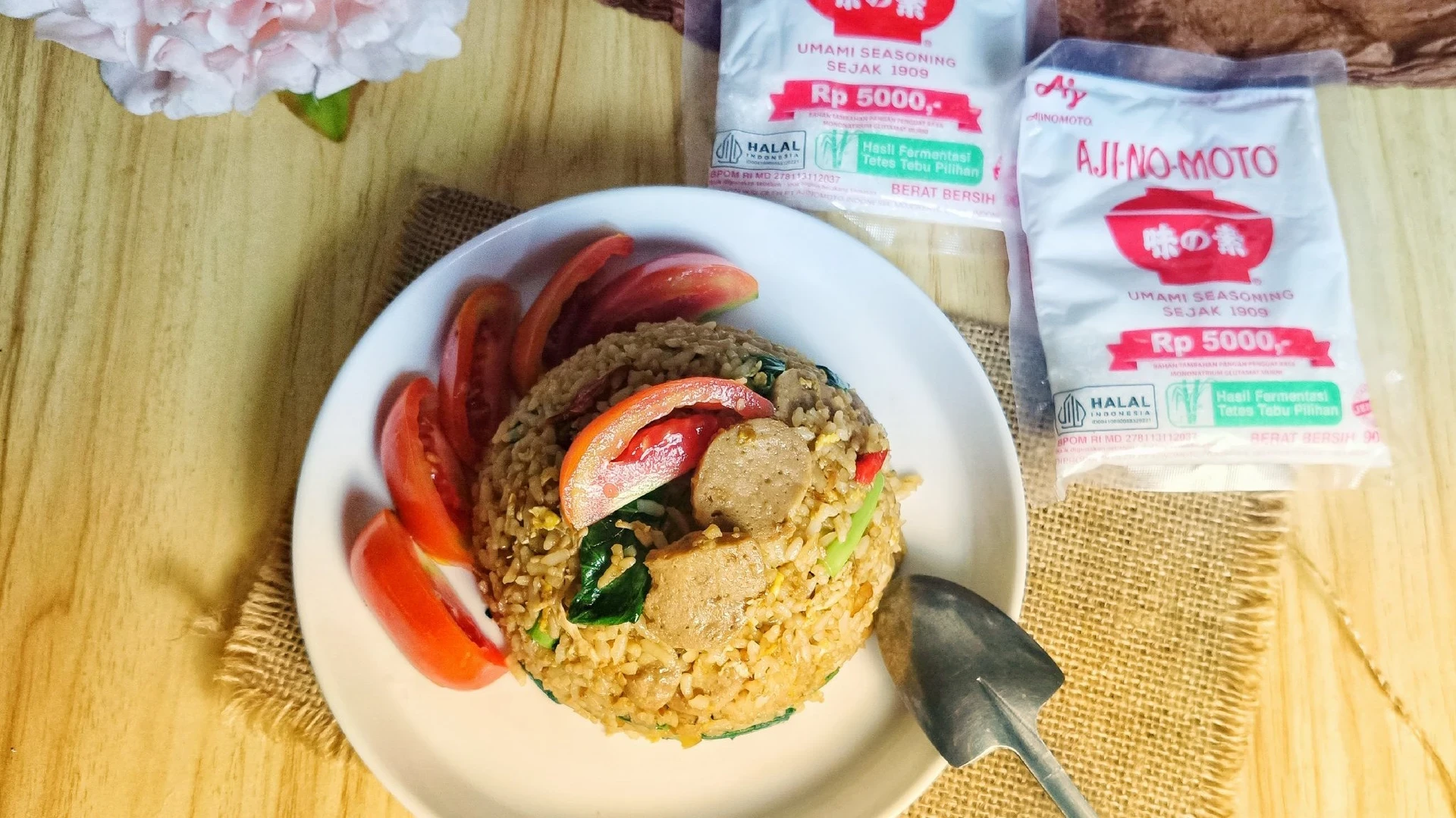 Nasi Goreng Bakso Pedas #EksplorasaNasiGoreng 