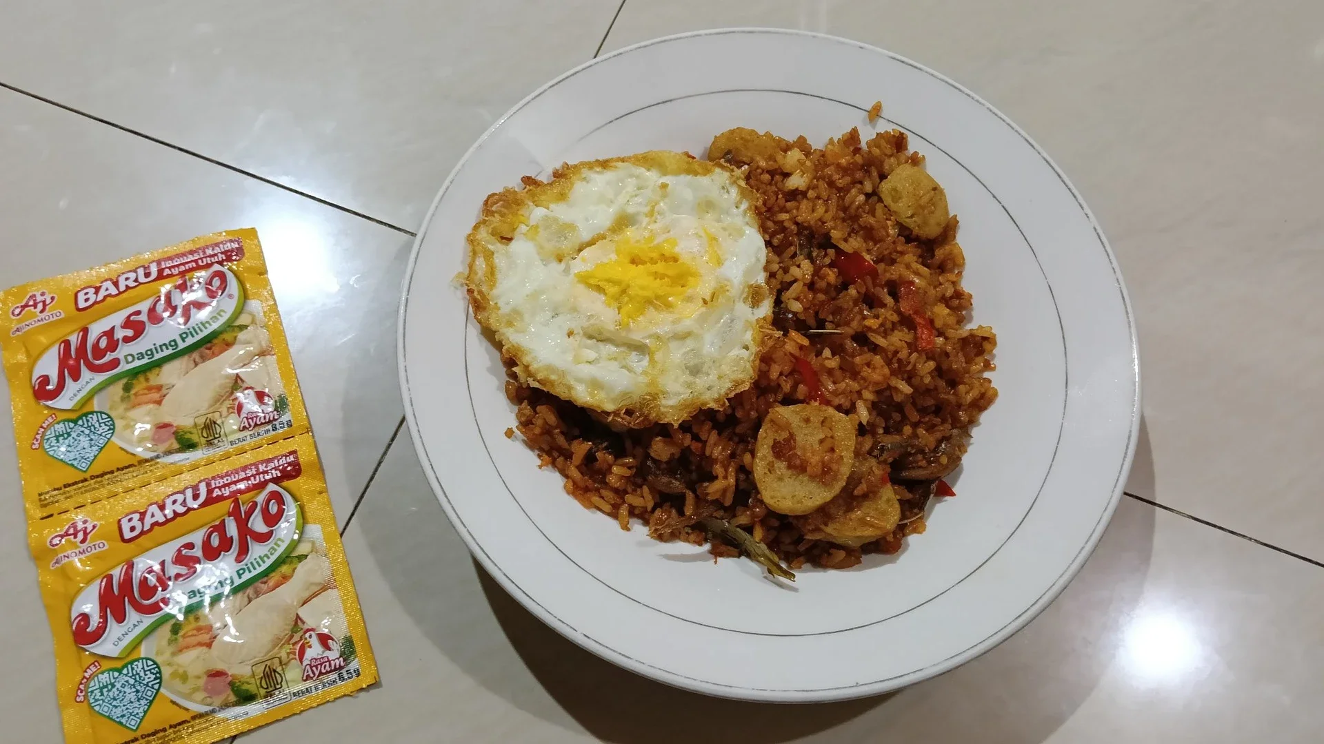Nasi Goreng Bakso Teri