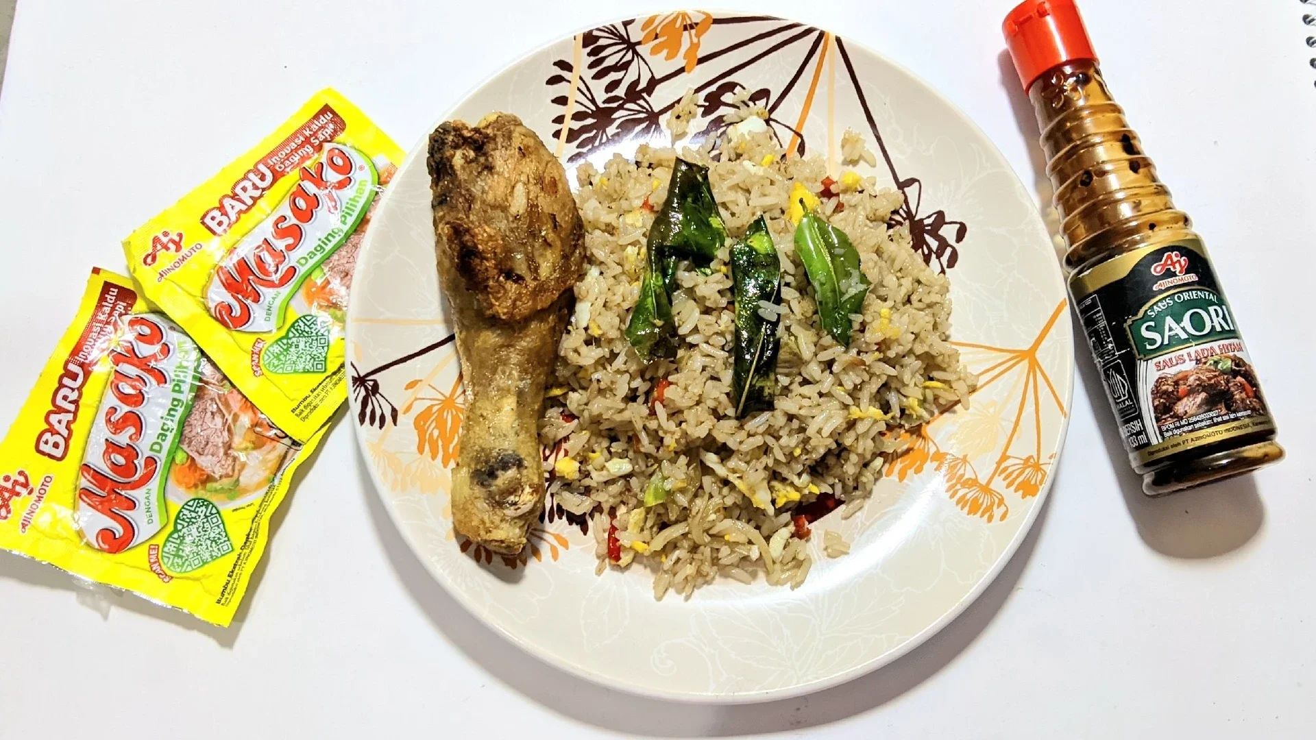 Nasi Goreng Daun Jeruk ala Saori Lada Hitam 