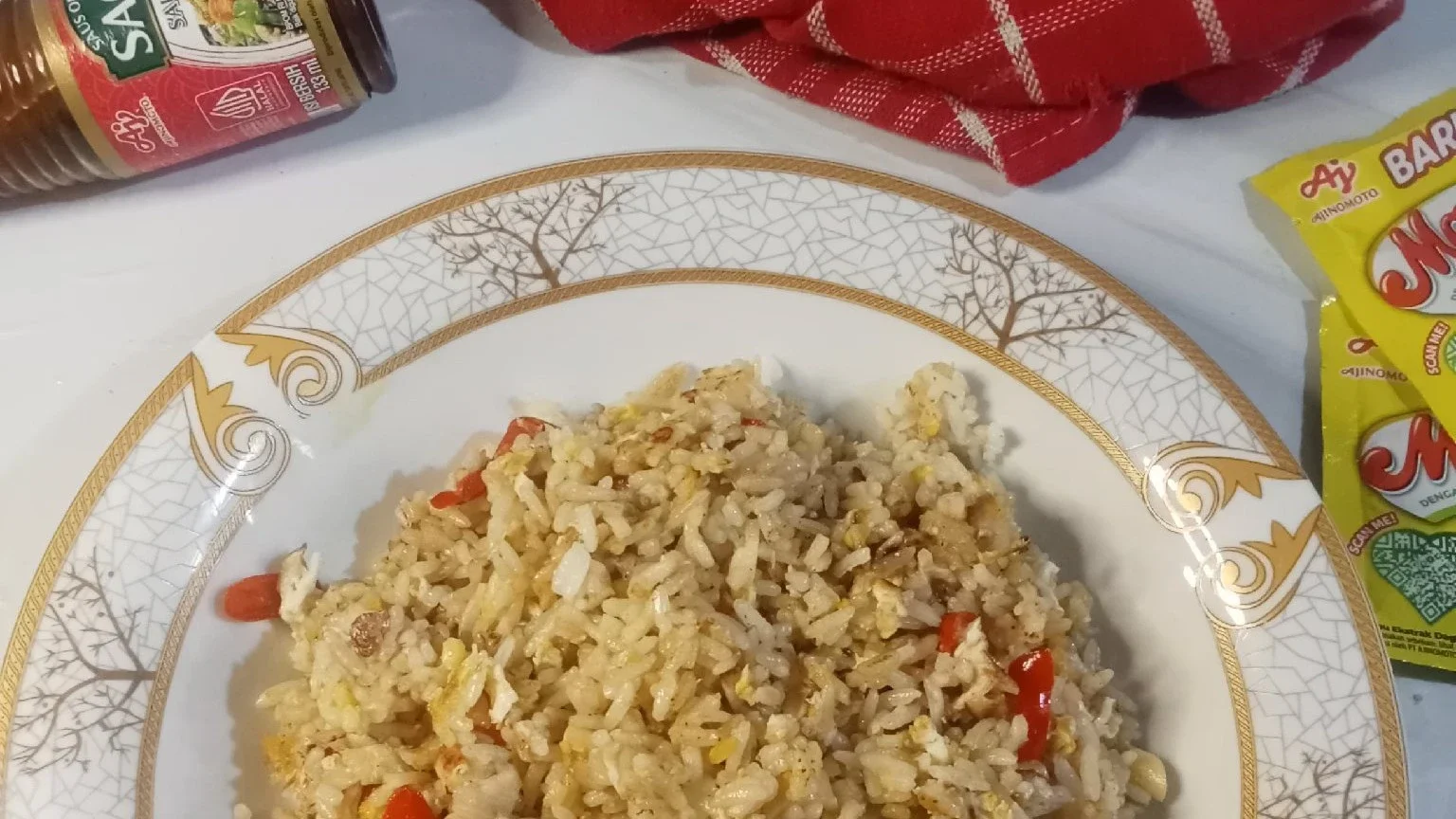 Nasi goreng jamur ala masako