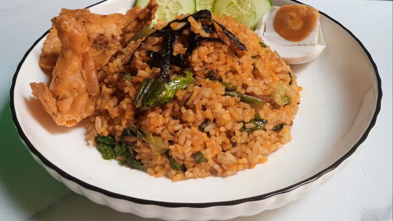 Nasi Goreng Nori Telur Asin