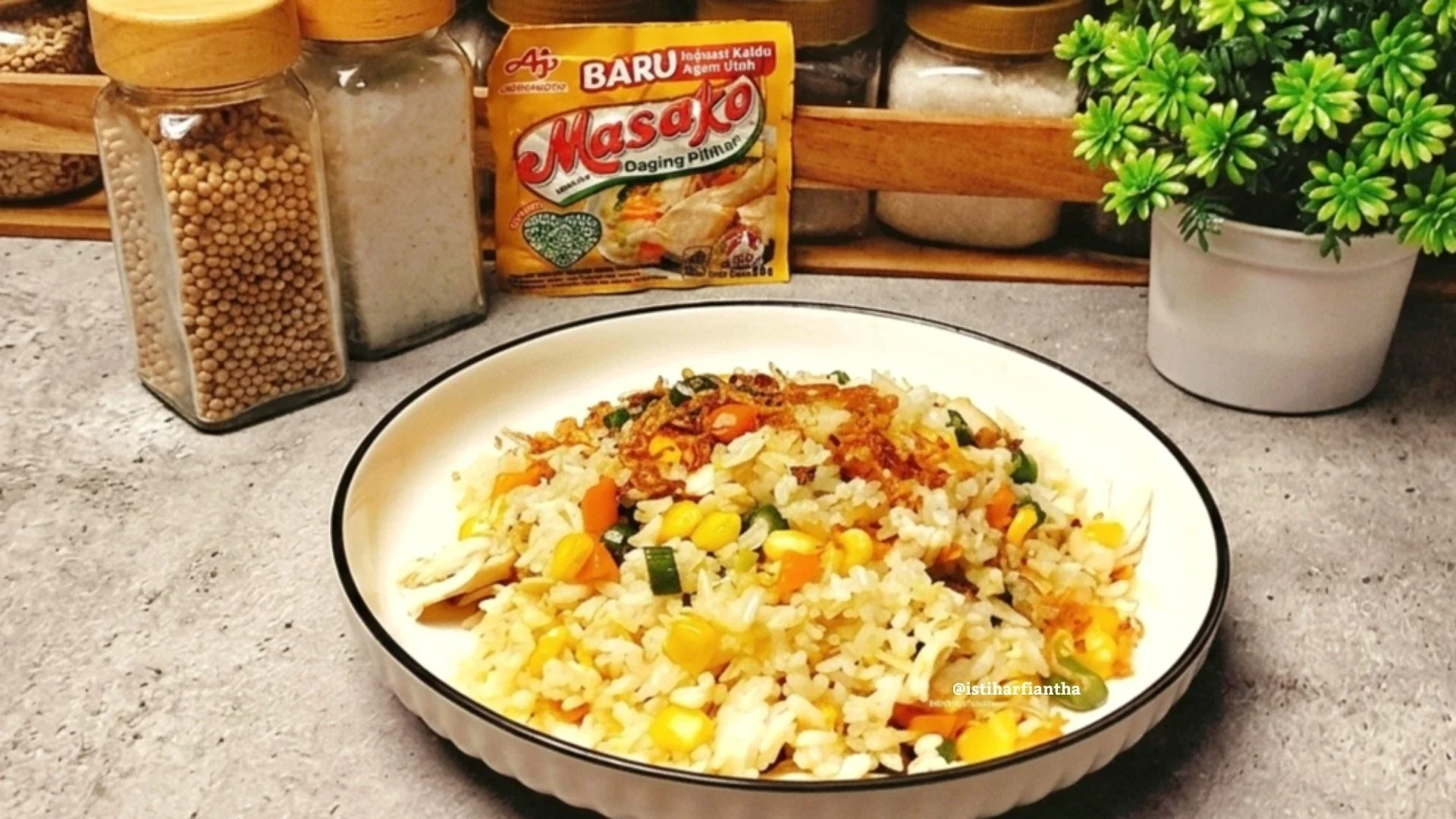 Nasi Goreng Sayuran Ayam Suwir ala MASAKO®