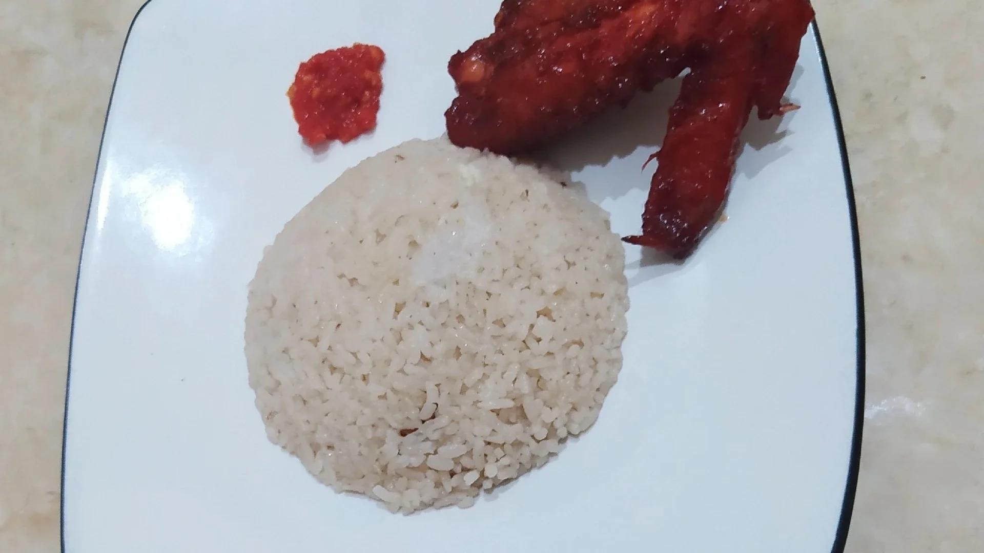 Nasi Hainan + Sambal