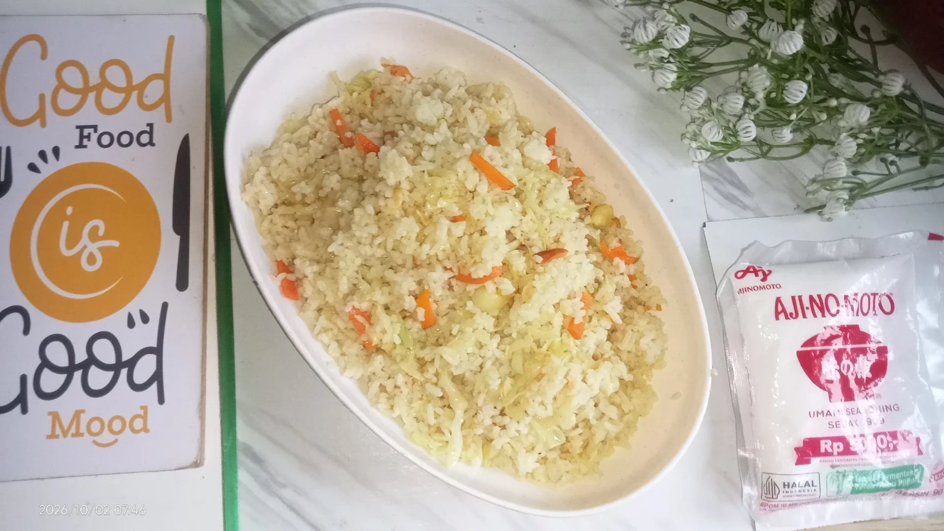 Nasi Oseng wortel Kol