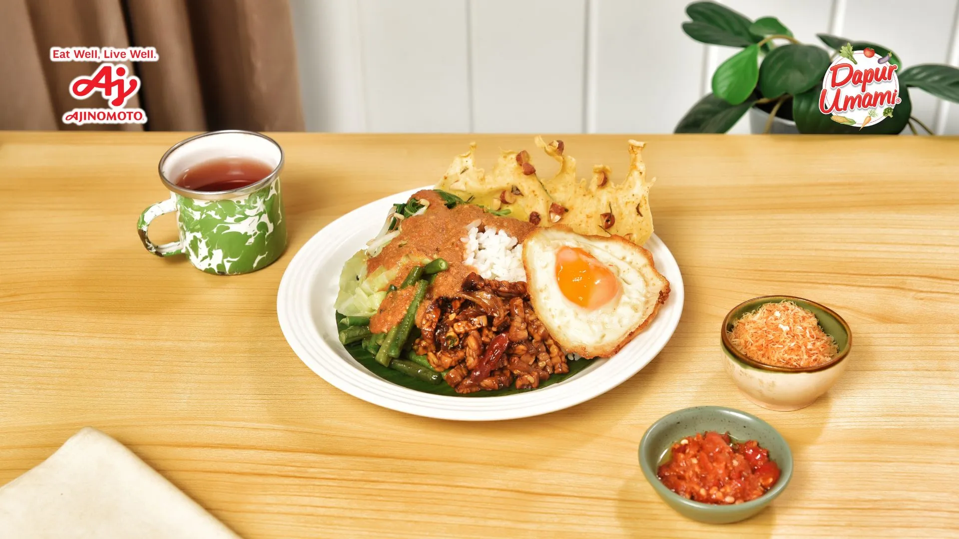Nasi Pecel Madiun ala AJINOMOTO® Terasi Udang