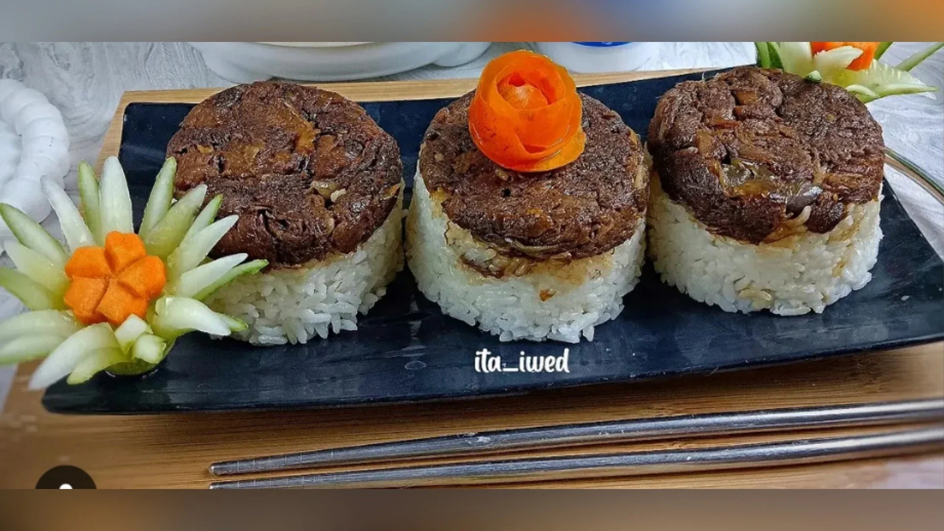 Nasi Rendang Suwir ala masako