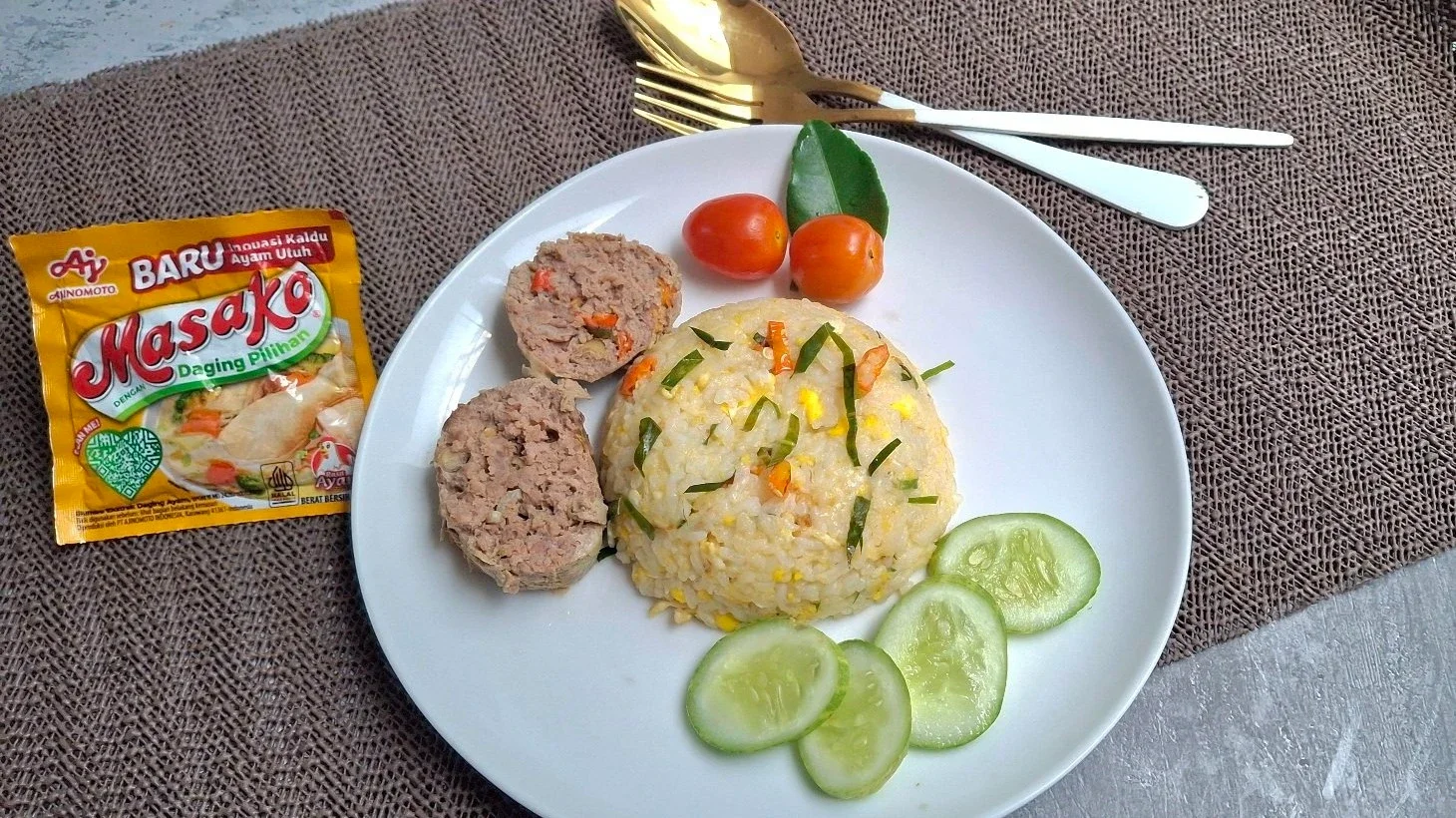 Nasi Telur Daun Jeruk ala Masako