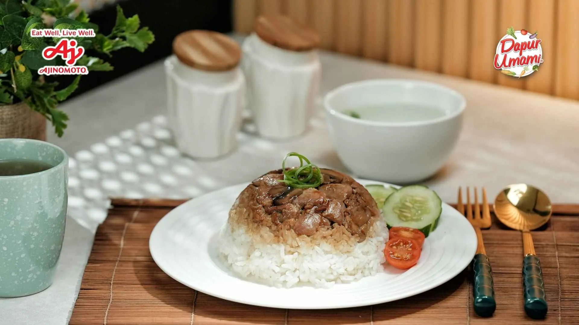 Nasi Tim Chicken Teriyaki ala SAORI®