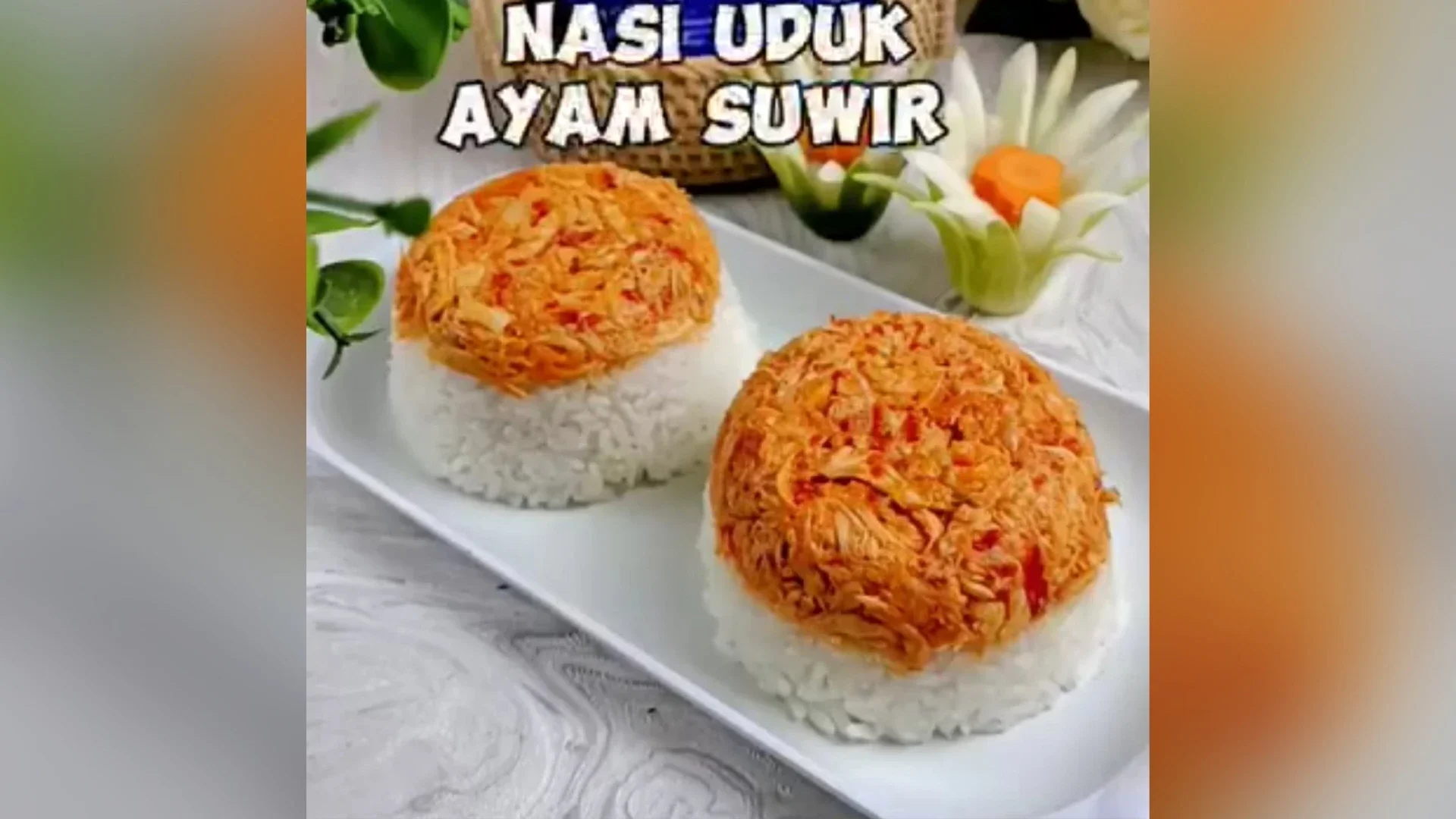 Nasi Uduk Ayam Suwir ala Masako