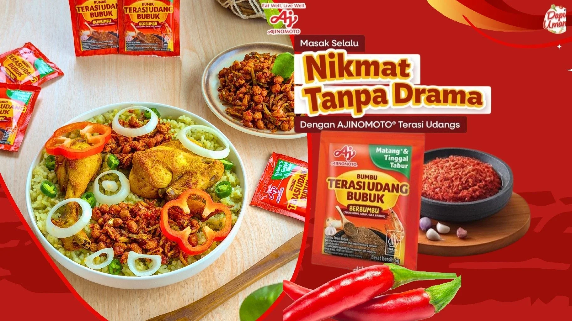 NASI UDUK SAMBEL TERI KACANG #NikmatTanpaDrama