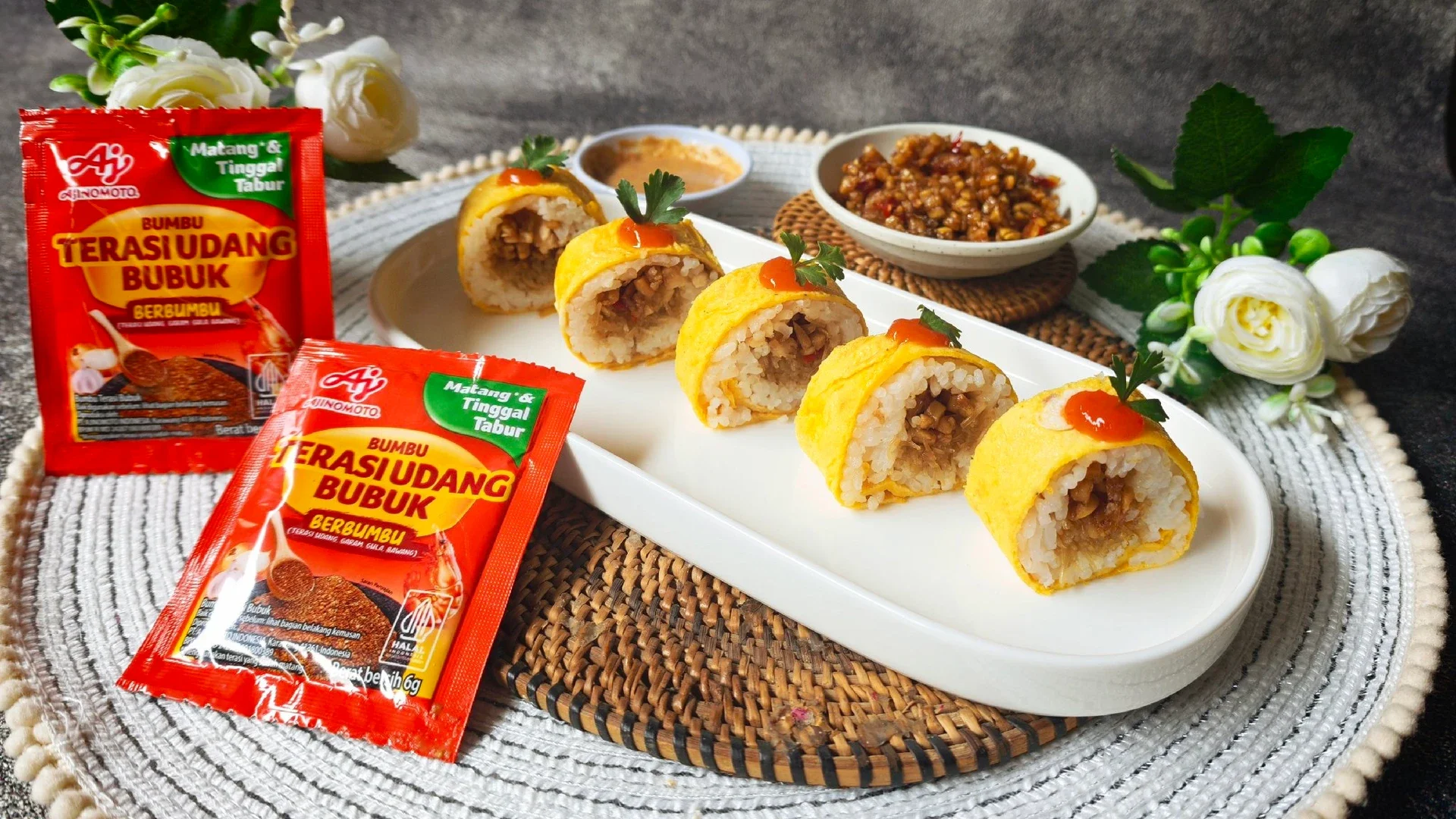 Nasi Uduk Tempe Orek Terasi