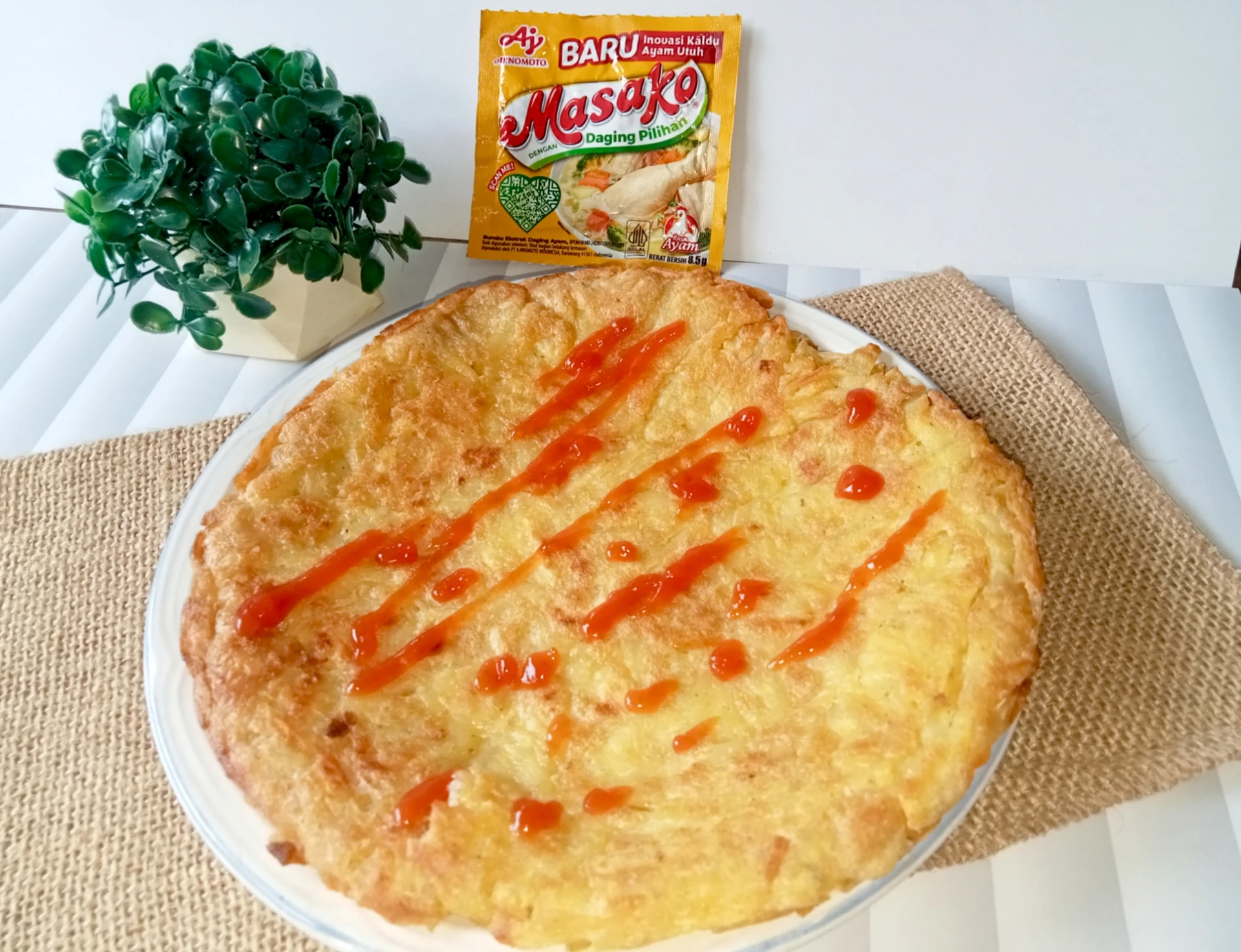 Omelet Kentang Krispi ala Masako #KentangJadiBintang