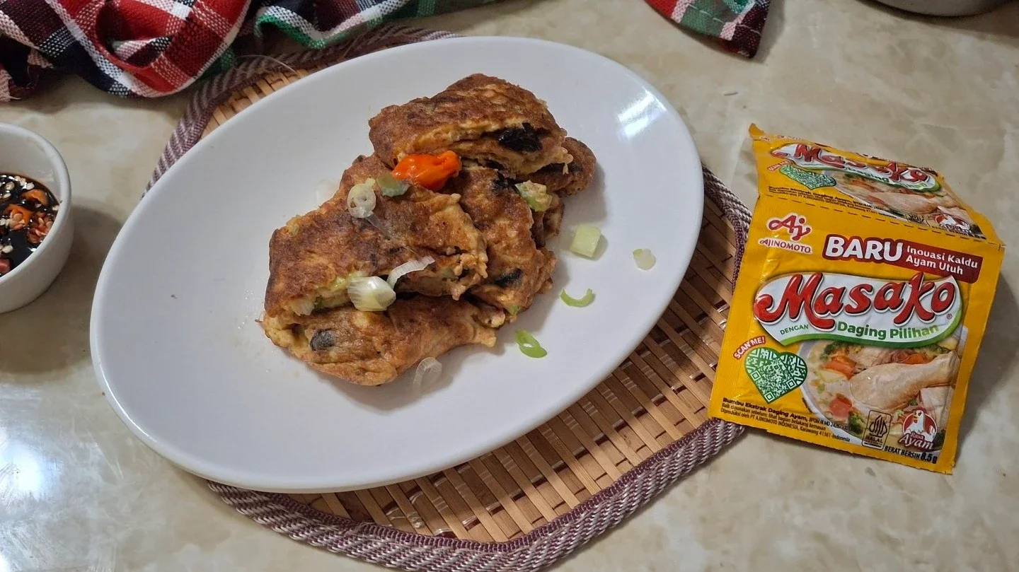Omelet Telur Jamur ala Masako