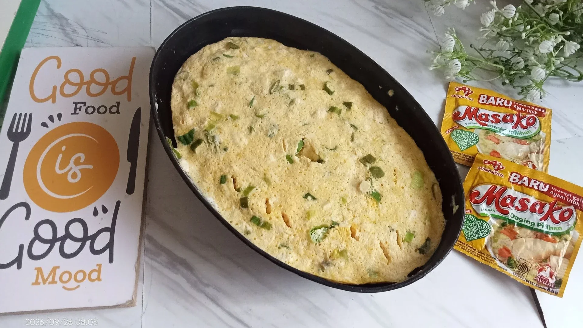 Omelette Kukus Daun Bawang Masako ®