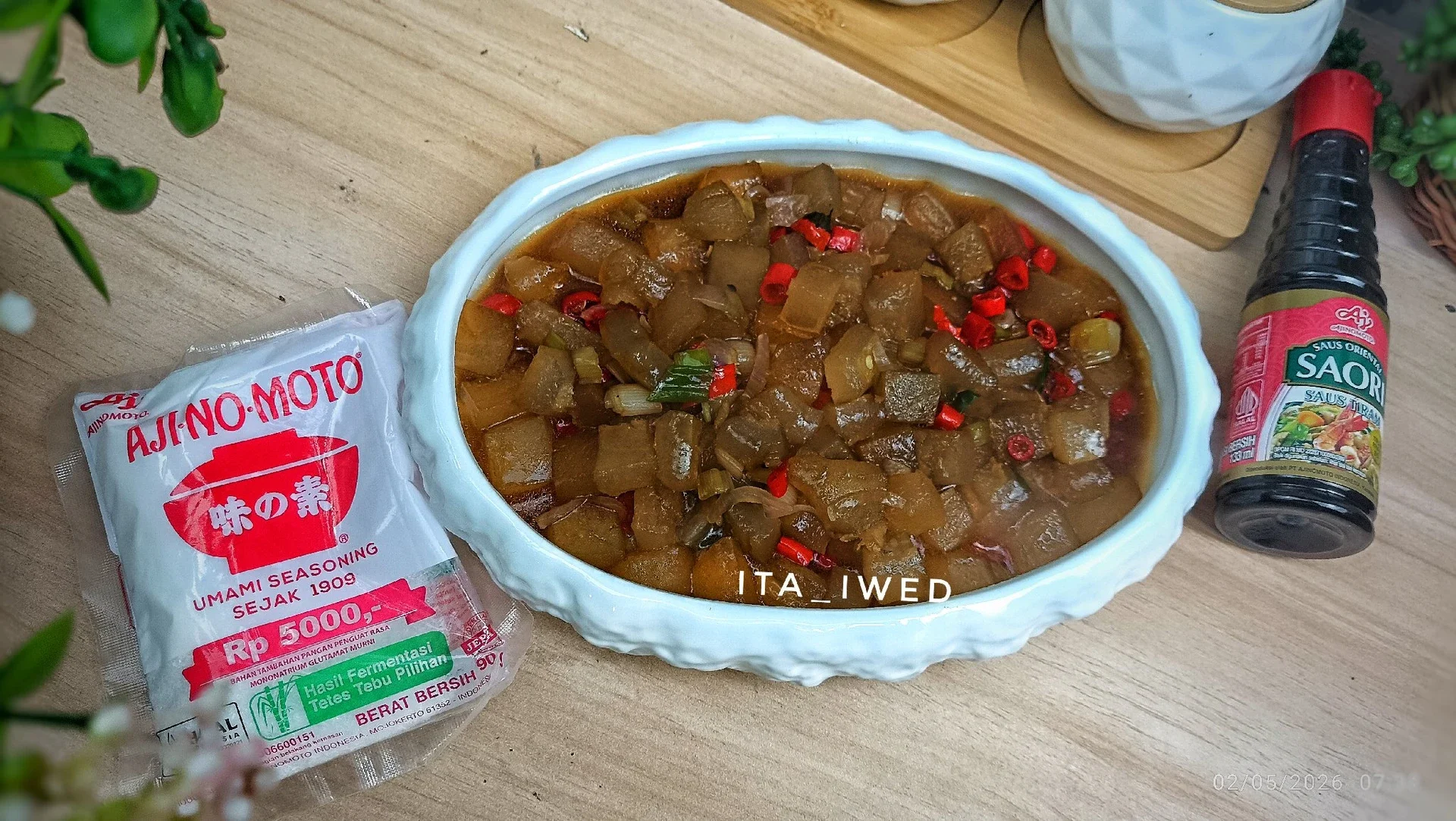 Ongseng Pedas krecek