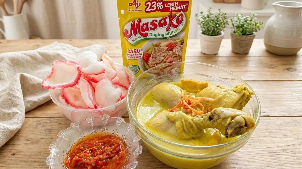 Opor ayam tahu Spesial ala Masako sapi #KreasiMenuAyam